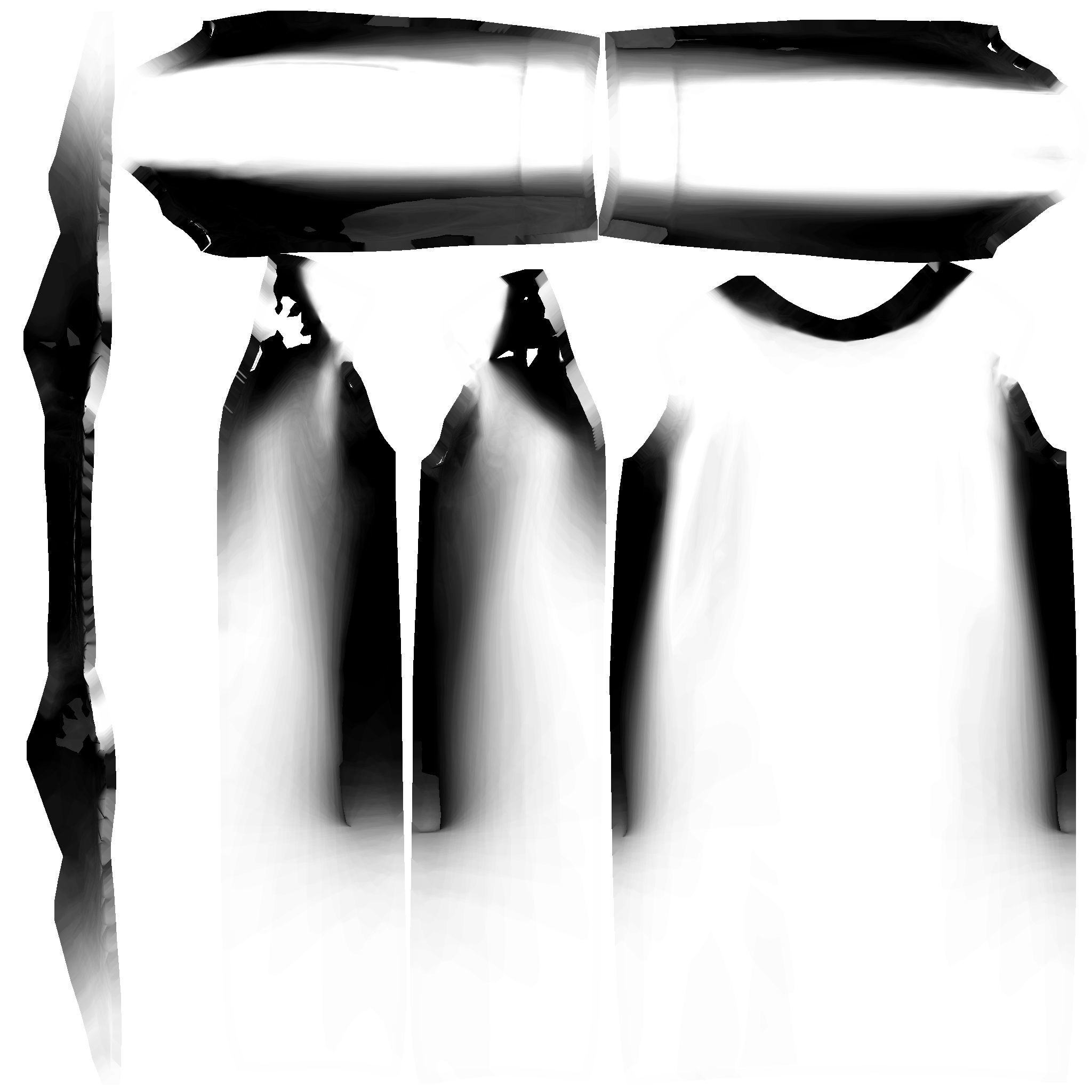 Womens Business Suit With Coat Over Low-poly 3D model_21