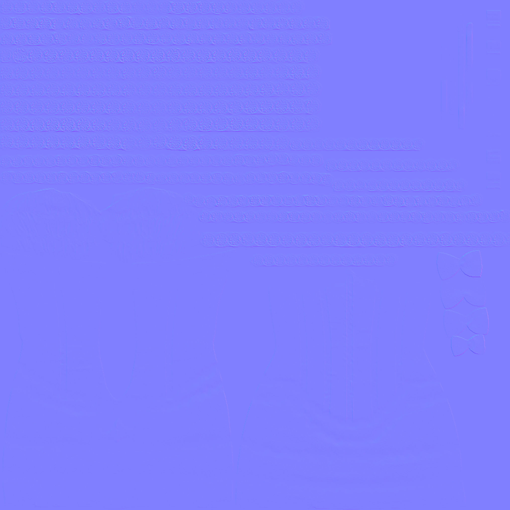 Corset Dress Low-poly 3D model_16