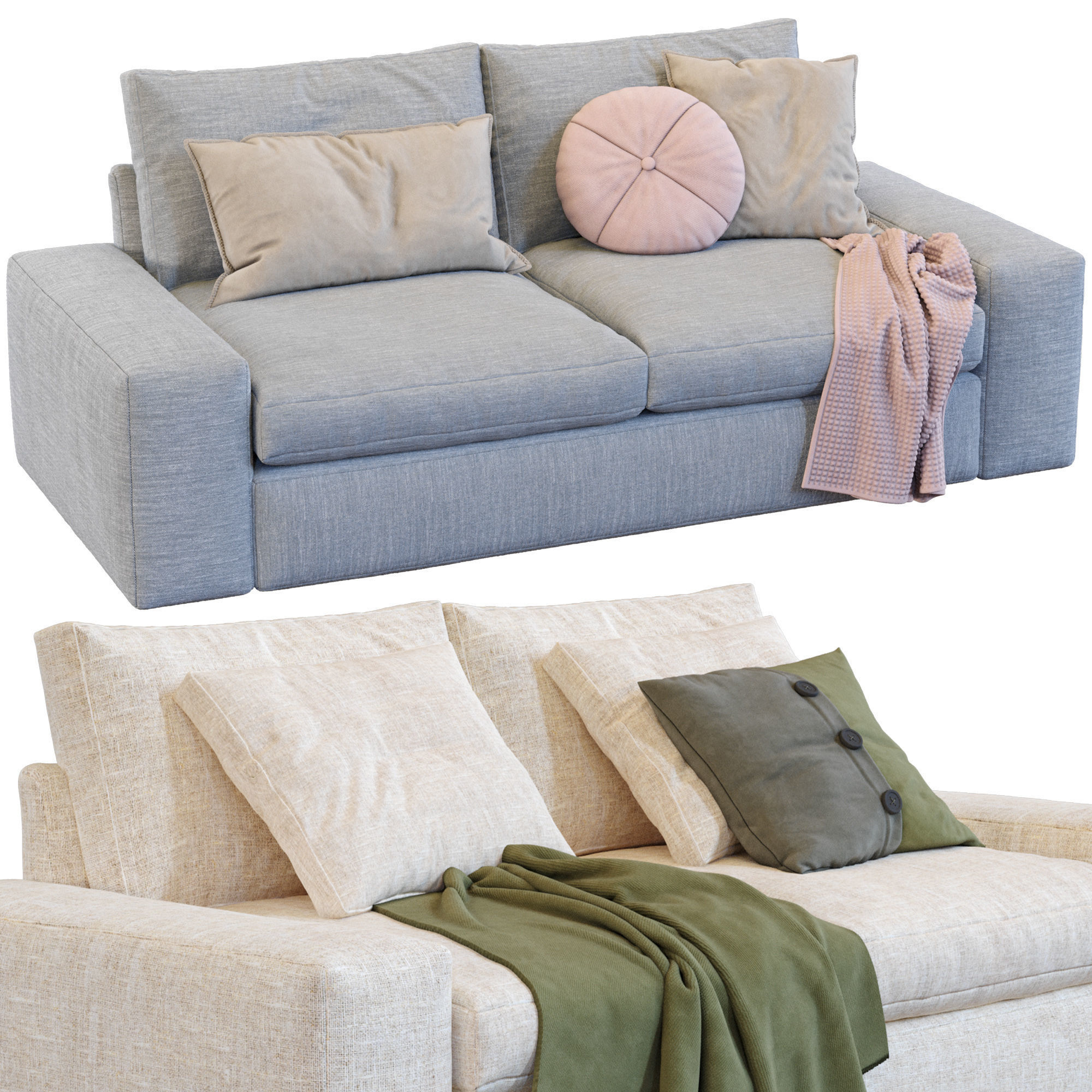 Sofa Kivik By Ikea 3D model_9