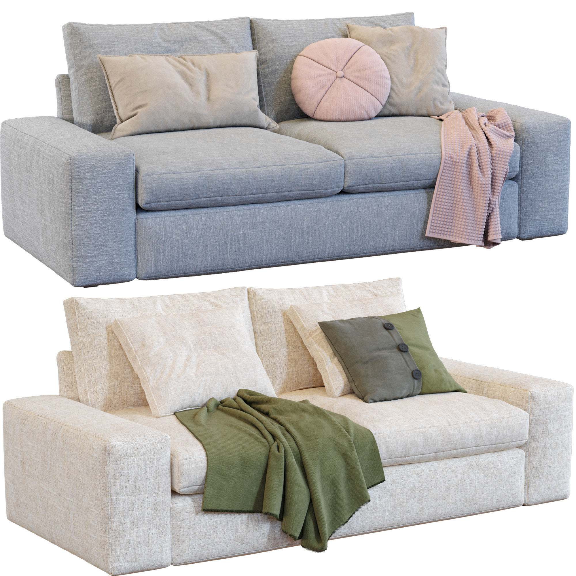 Sofa Kivik By Ikea 3D model_8