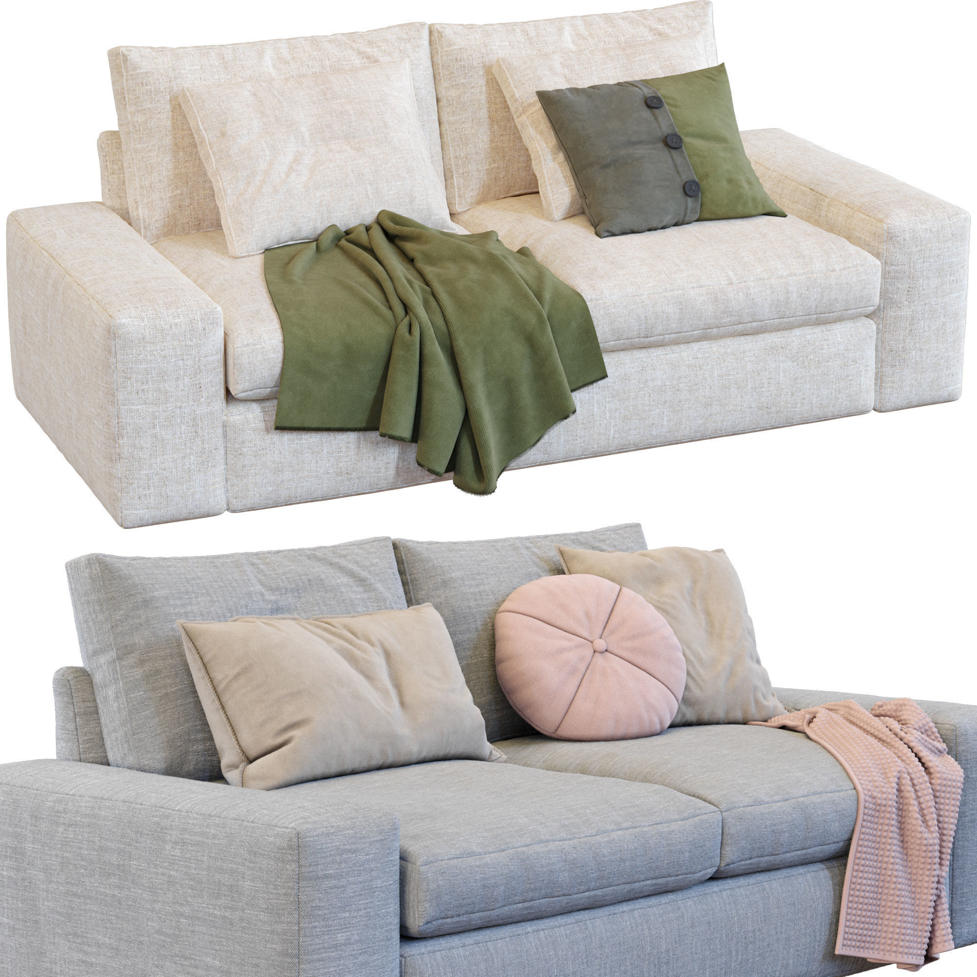 Sofa Kivik By Ikea 3D model_11