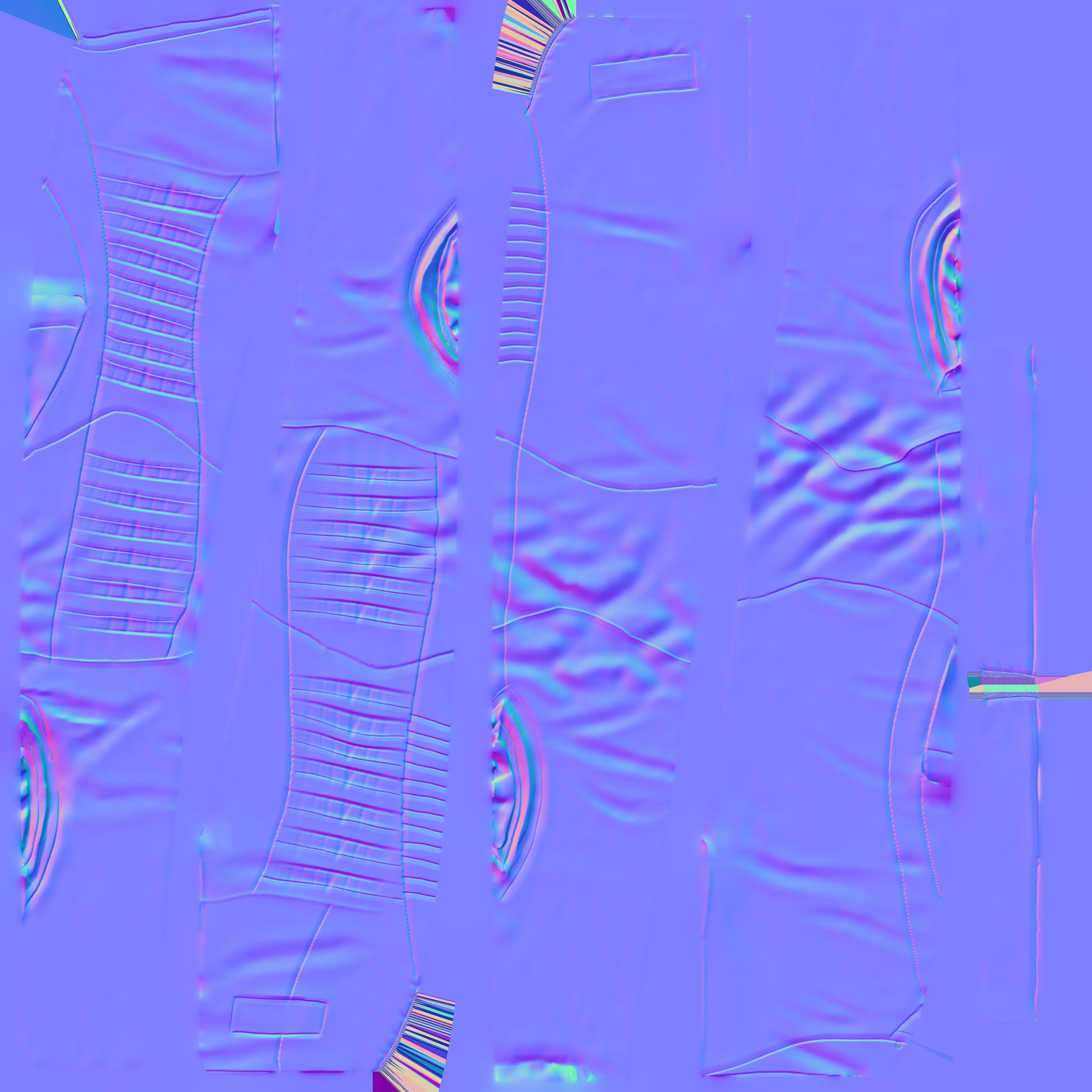 Side Cutout Future Pants Low-poly 3D model_10