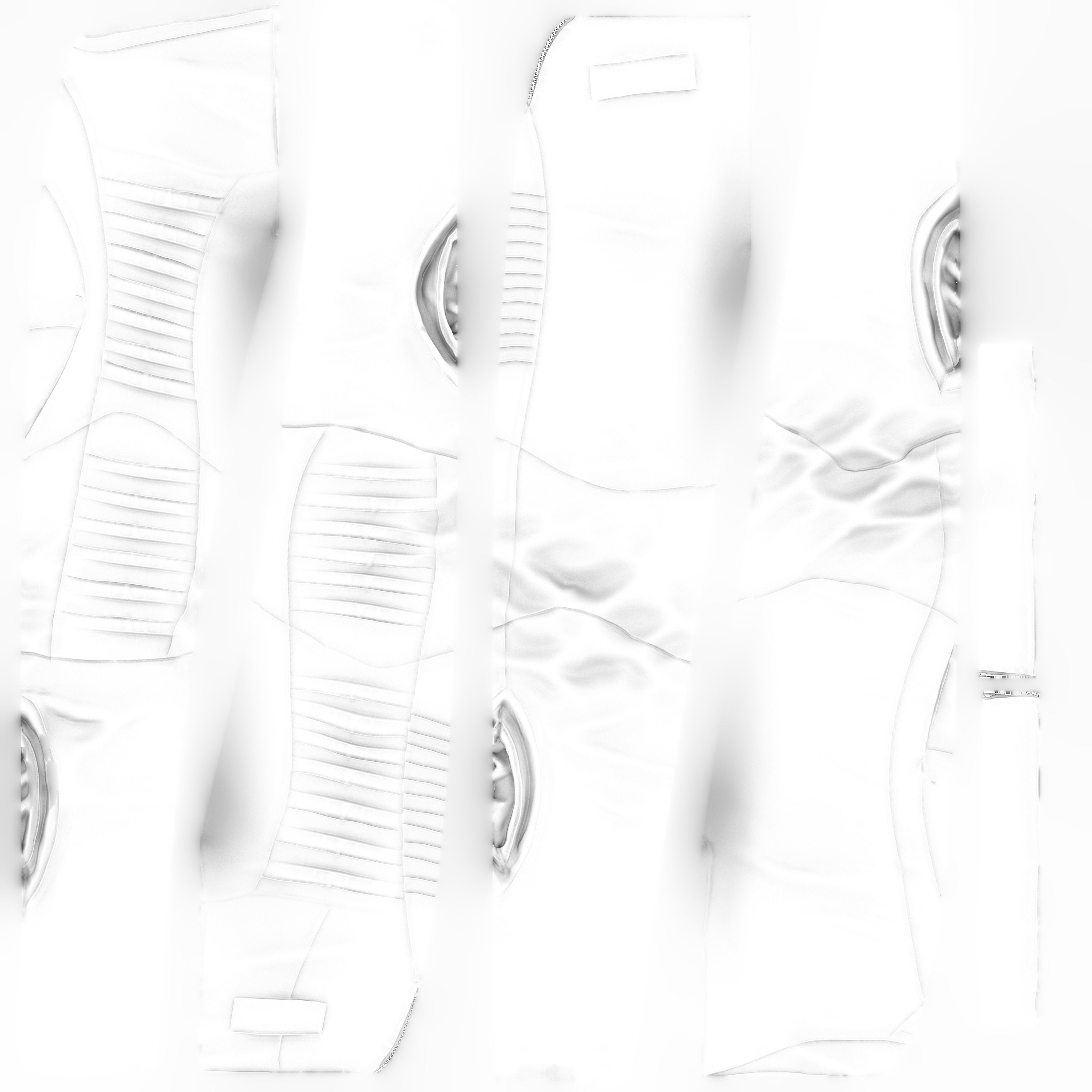 Side Cutout Future Pants Low-poly 3D model_12