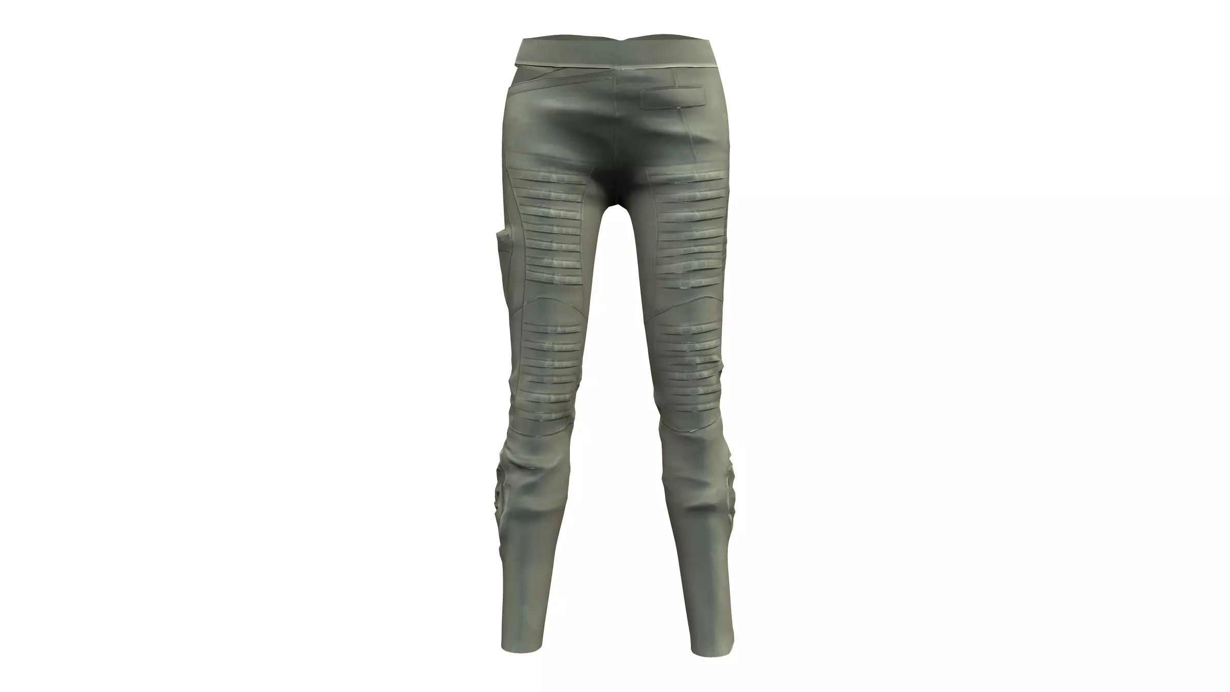 Side Cutout Future Pants Low-poly 3D model_0