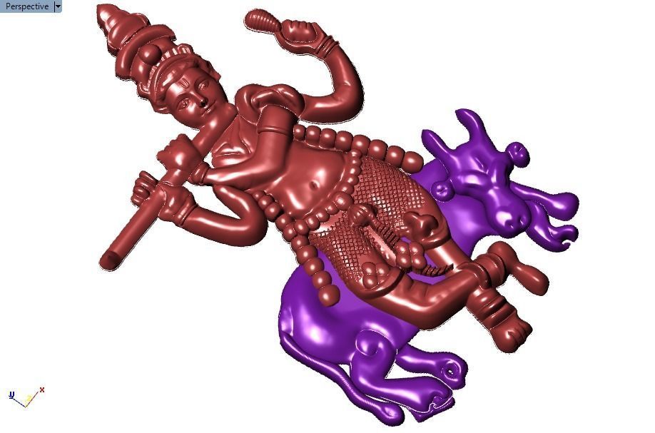 lord krishna pendant Hindu God 3D print model_9