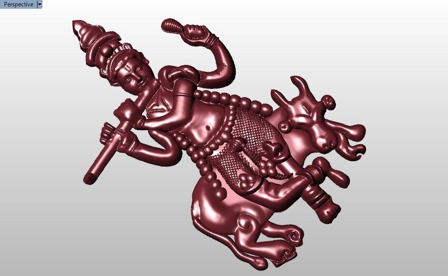 lord krishna pendant Hindu God 3D print model_21