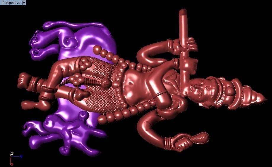 lord krishna pendant Hindu God 3D print model_20