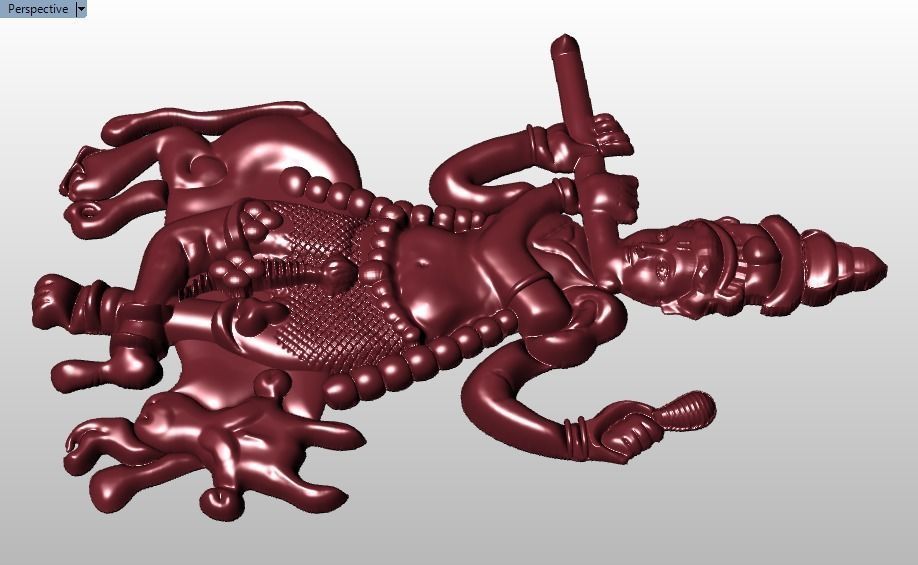 lord krishna pendant Hindu God 3D print model_24
