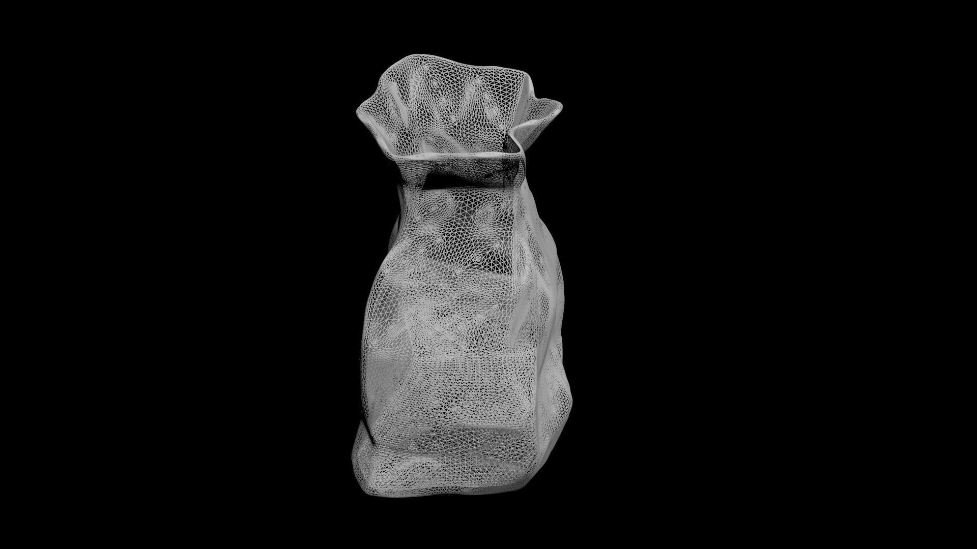 brown paperbag - crumpled 3D print model_22