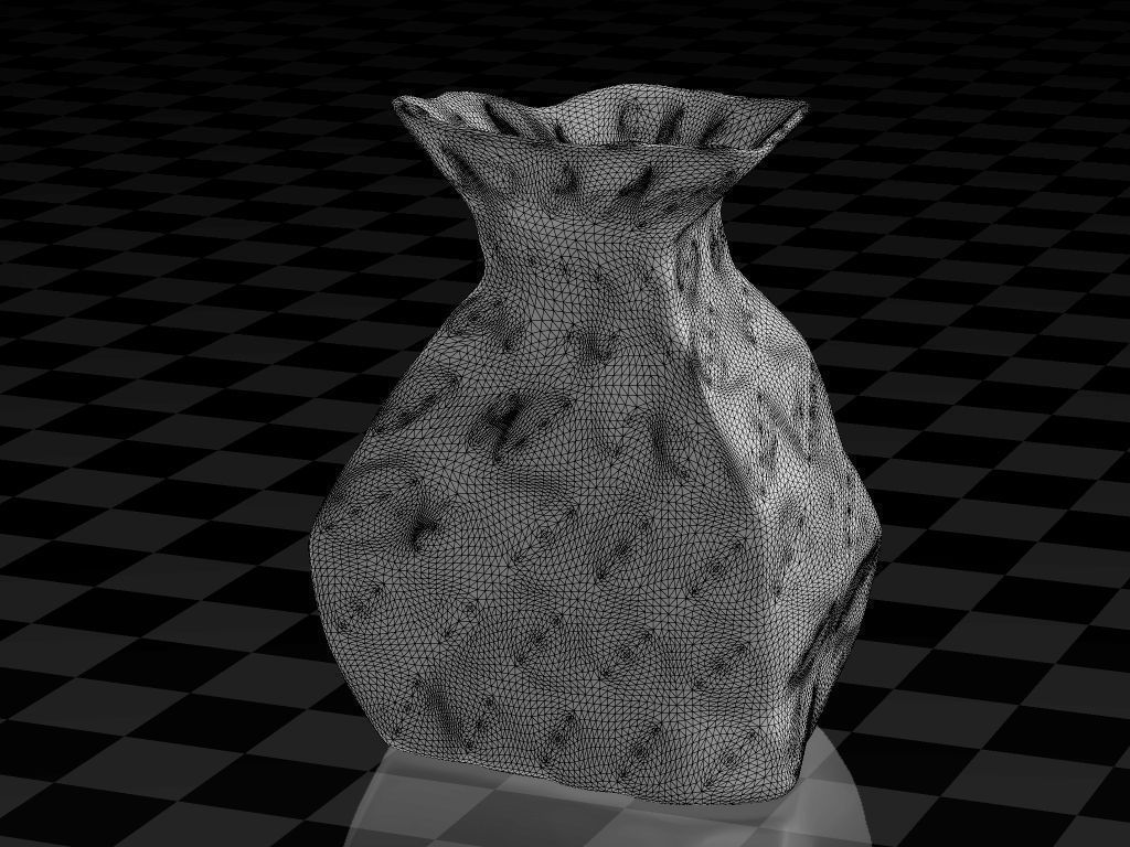 brown paperbag - crumpled 3D print model_3