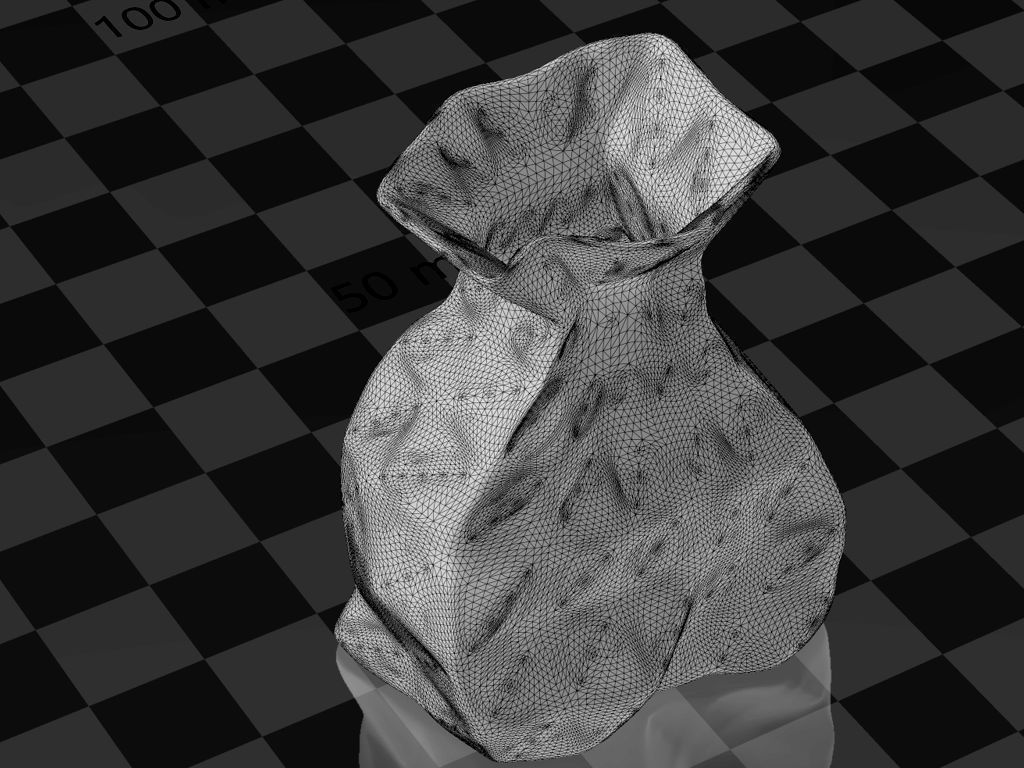 brown paperbag - crumpled 3D print model_26