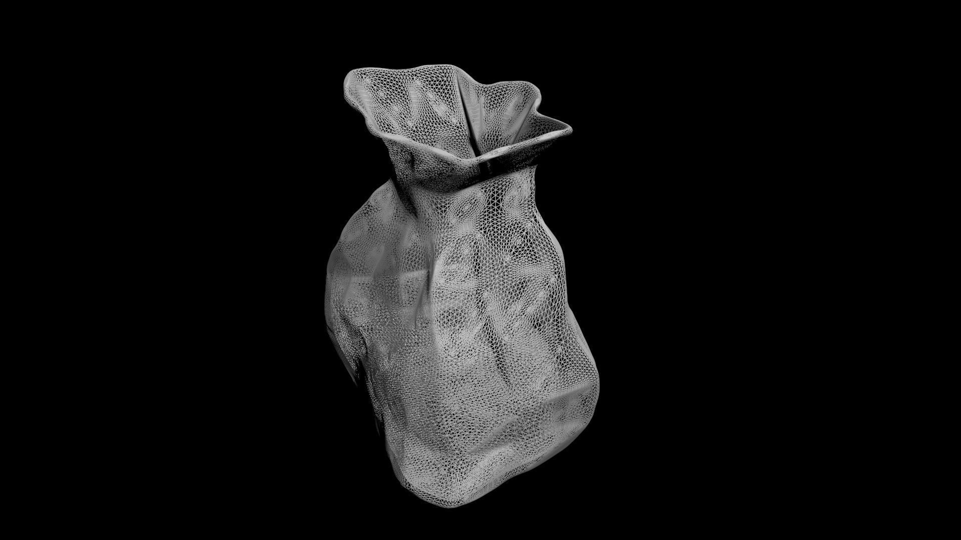 brown paperbag - crumpled 3D print model_20