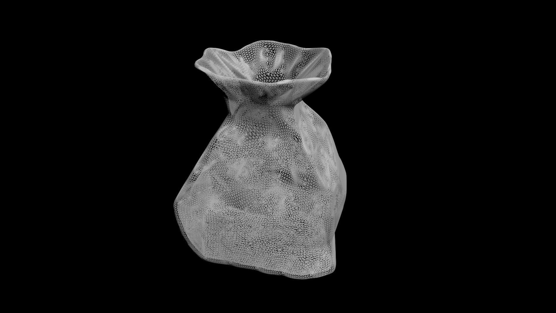 brown paperbag - crumpled 3D print model_17
