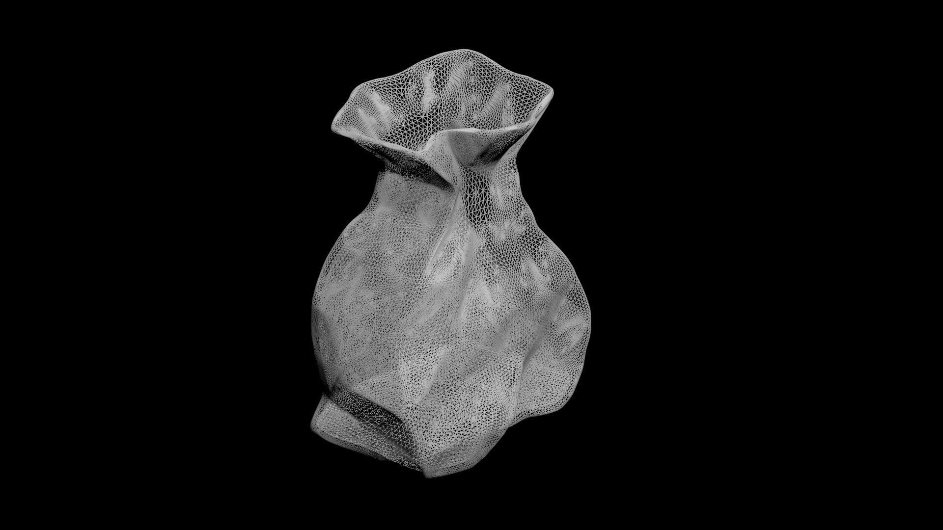 brown paperbag - crumpled 3D print model_4