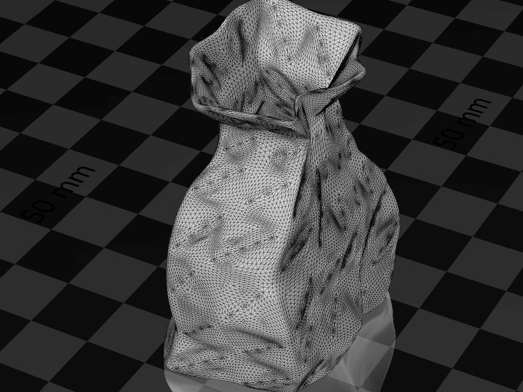 brown paperbag - crumpled 3D print model_28