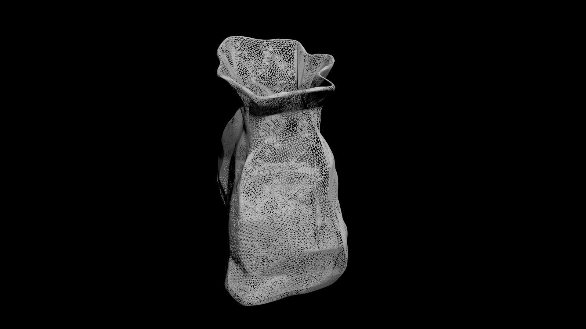 brown paperbag - crumpled 3D print model_21