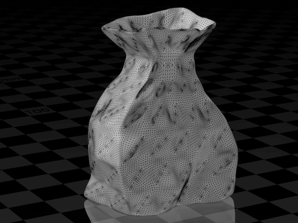 brown paperbag - crumpled 3D print model_25