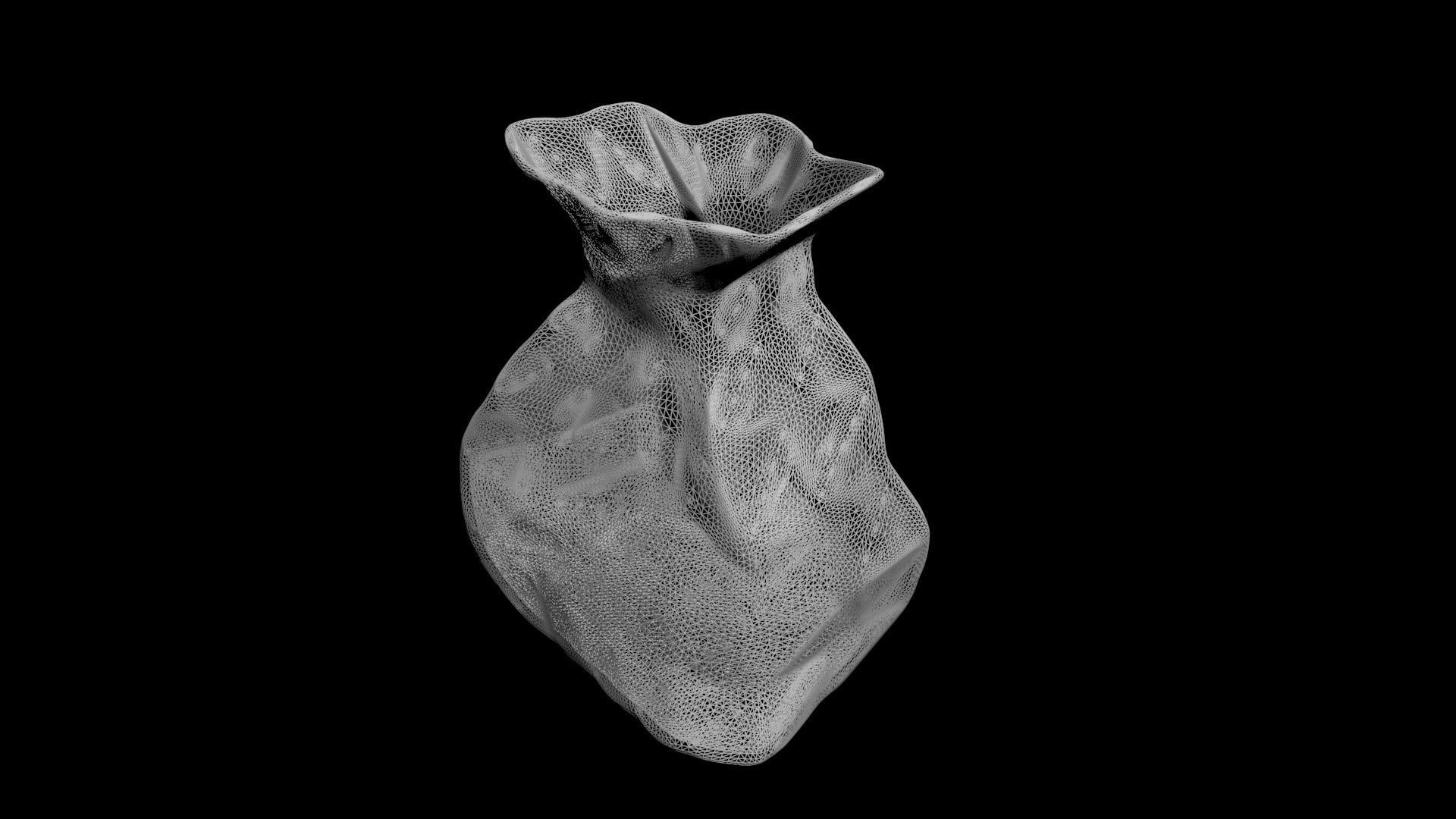 brown paperbag - crumpled 3D print model_19