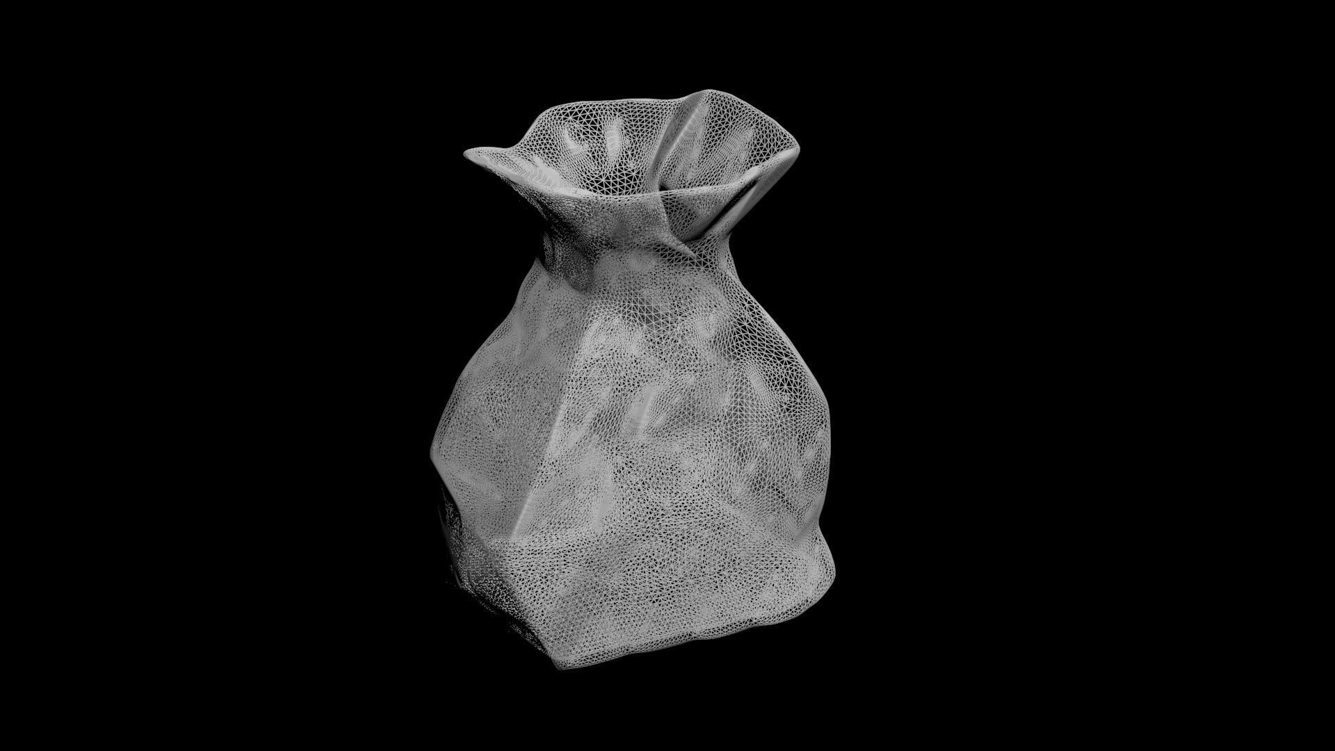 brown paperbag - crumpled 3D print model_15