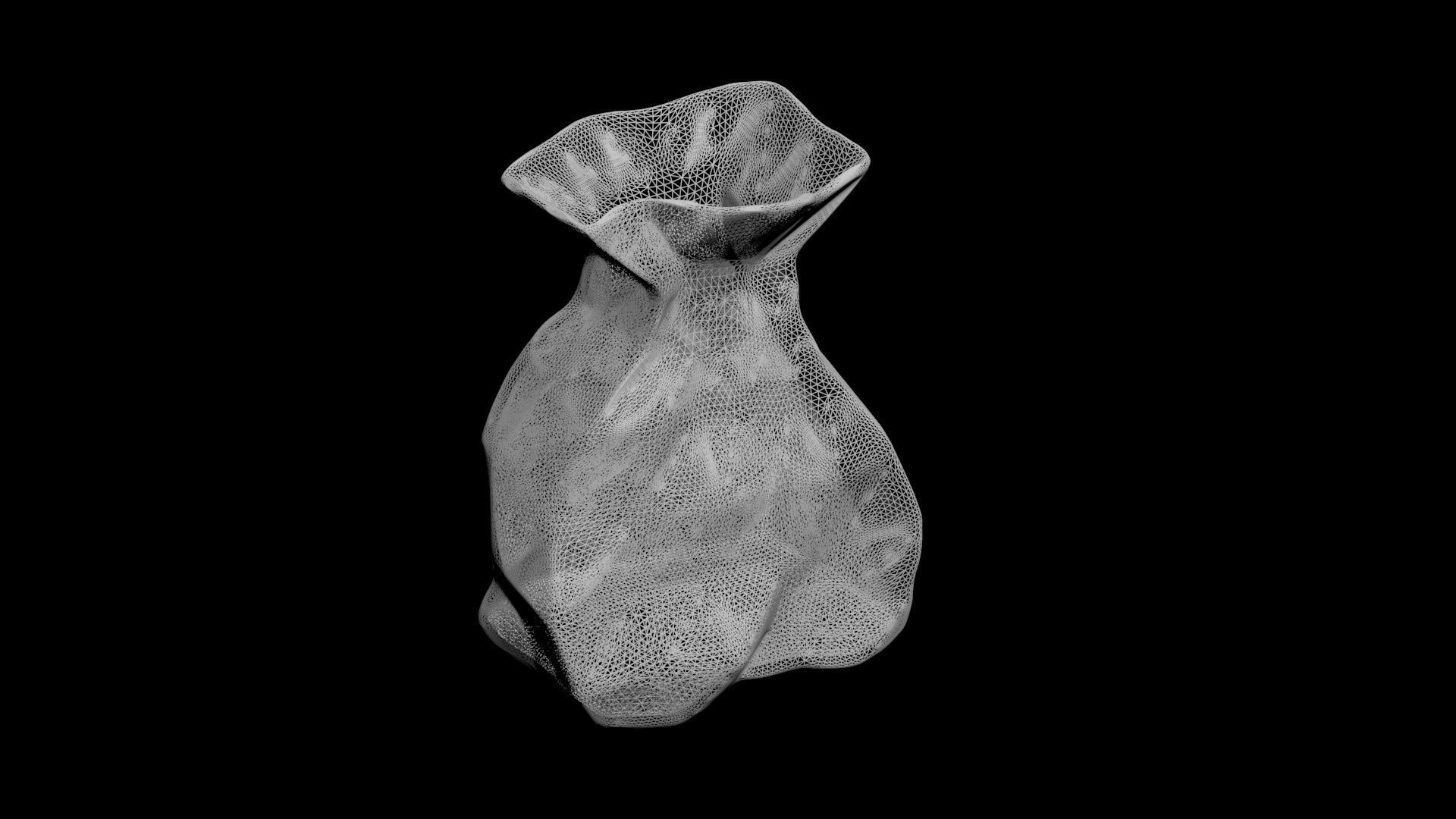 brown paperbag - crumpled 3D print model_5