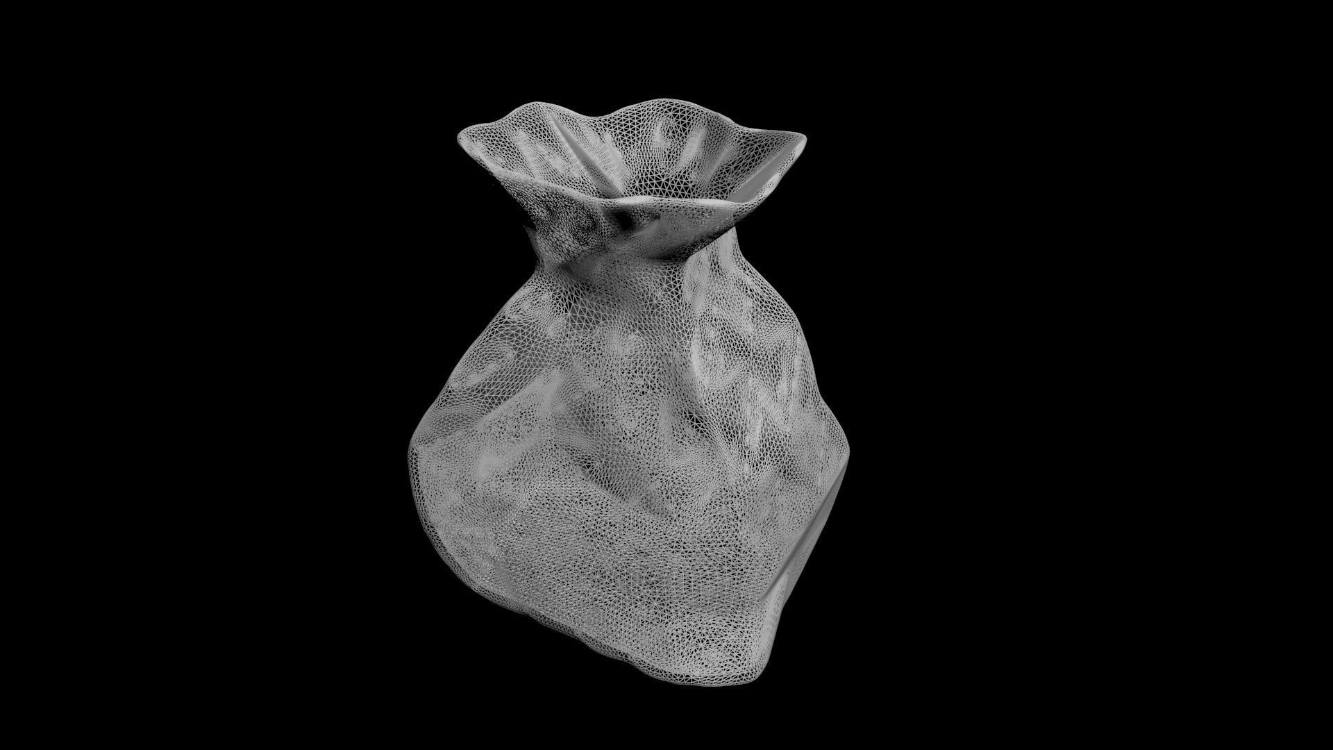 brown paperbag - crumpled 3D print model_18