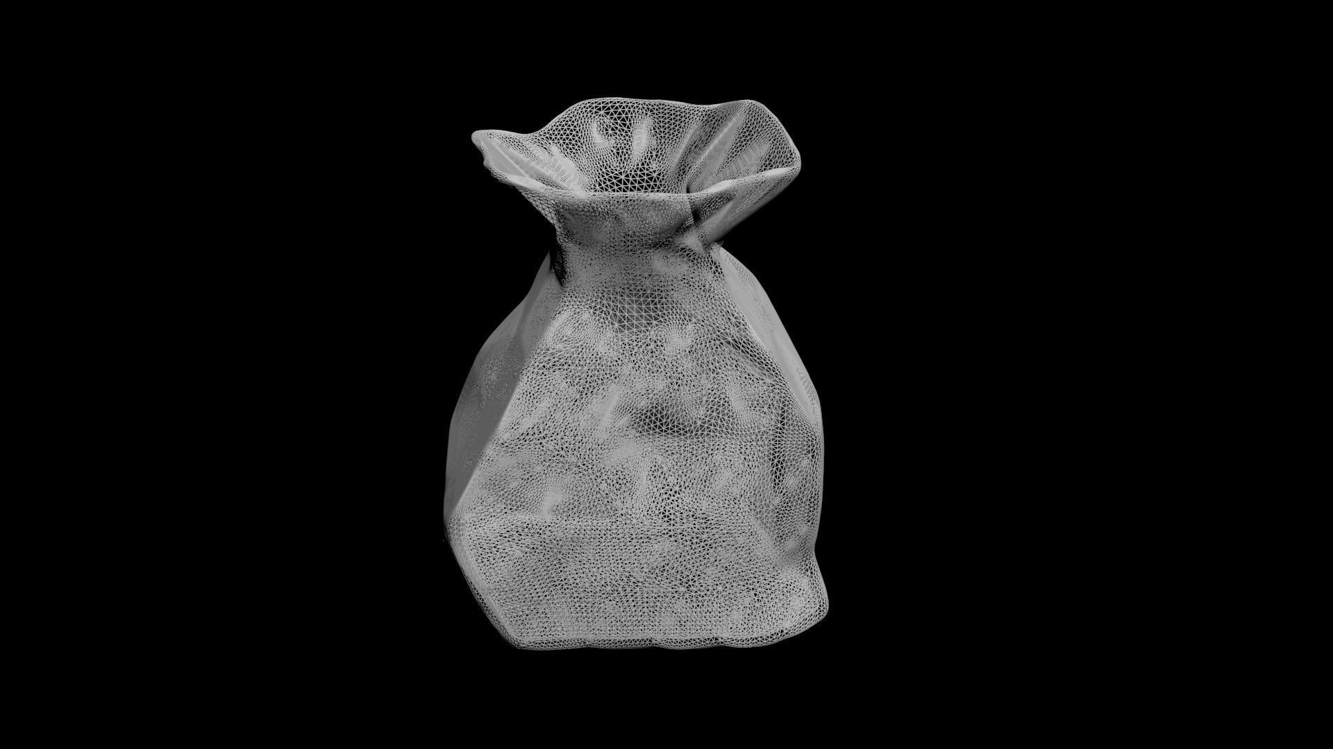 brown paperbag - crumpled 3D print model_16