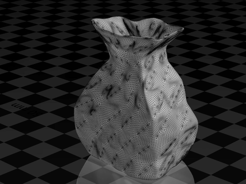 brown paperbag - crumpled 3D print model_31