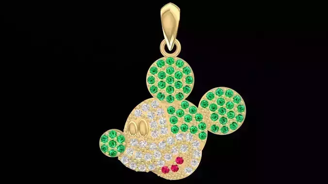 lucky diamon mikey pendant 3141 3D print model