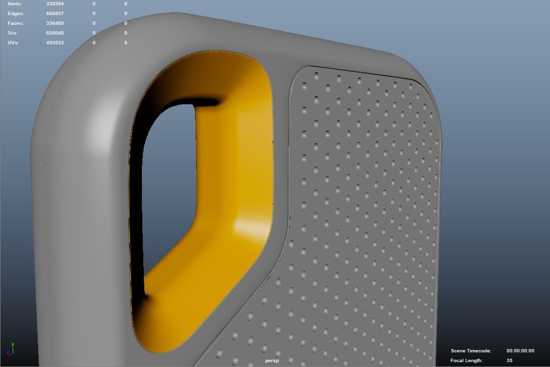 Sandisk Extreme SSD HIgh Poly Model Triangulated 3D model_9