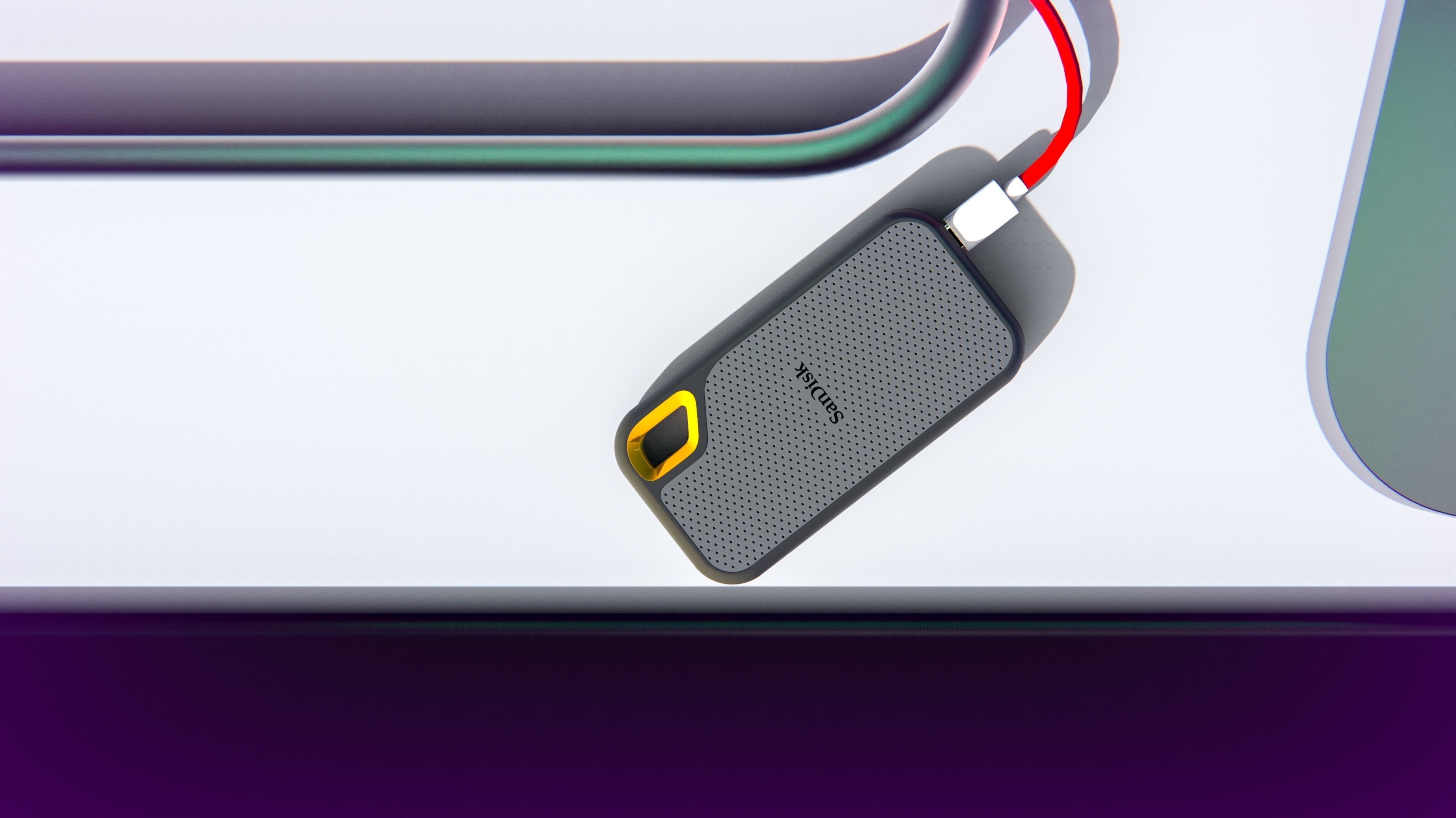 Sandisk Extreme SSD HIgh Poly Model Triangulated 3D model_6