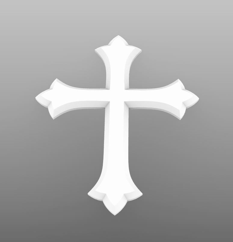 Cross 3D Model christian 3D print model_3