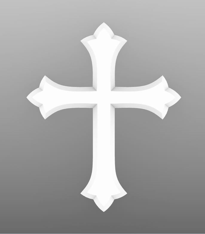 Cross 3D Model christian 3D print model_1