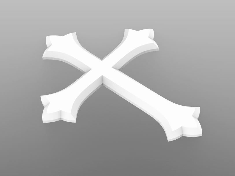 Cross 3D Model christian 3D print model_2