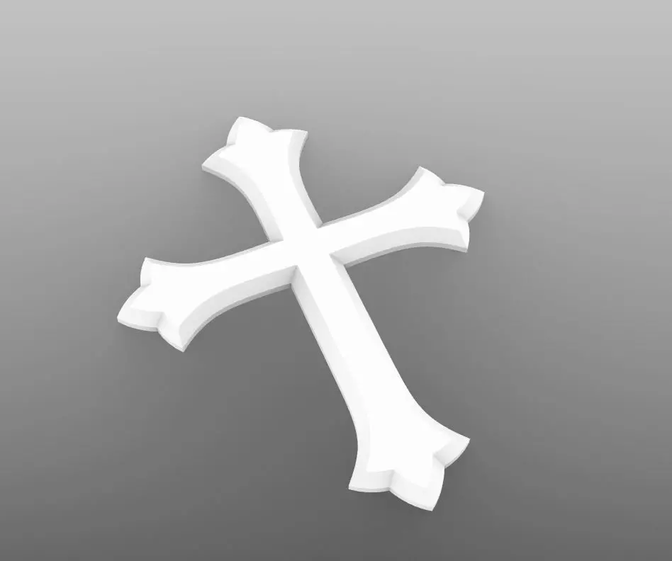 Cross 3D Model christian 3D print model_0