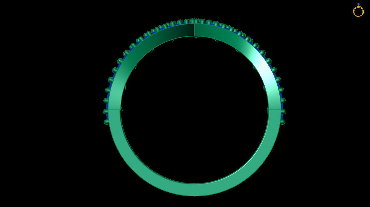 princess wishbone ring    stl file 3D print model_6