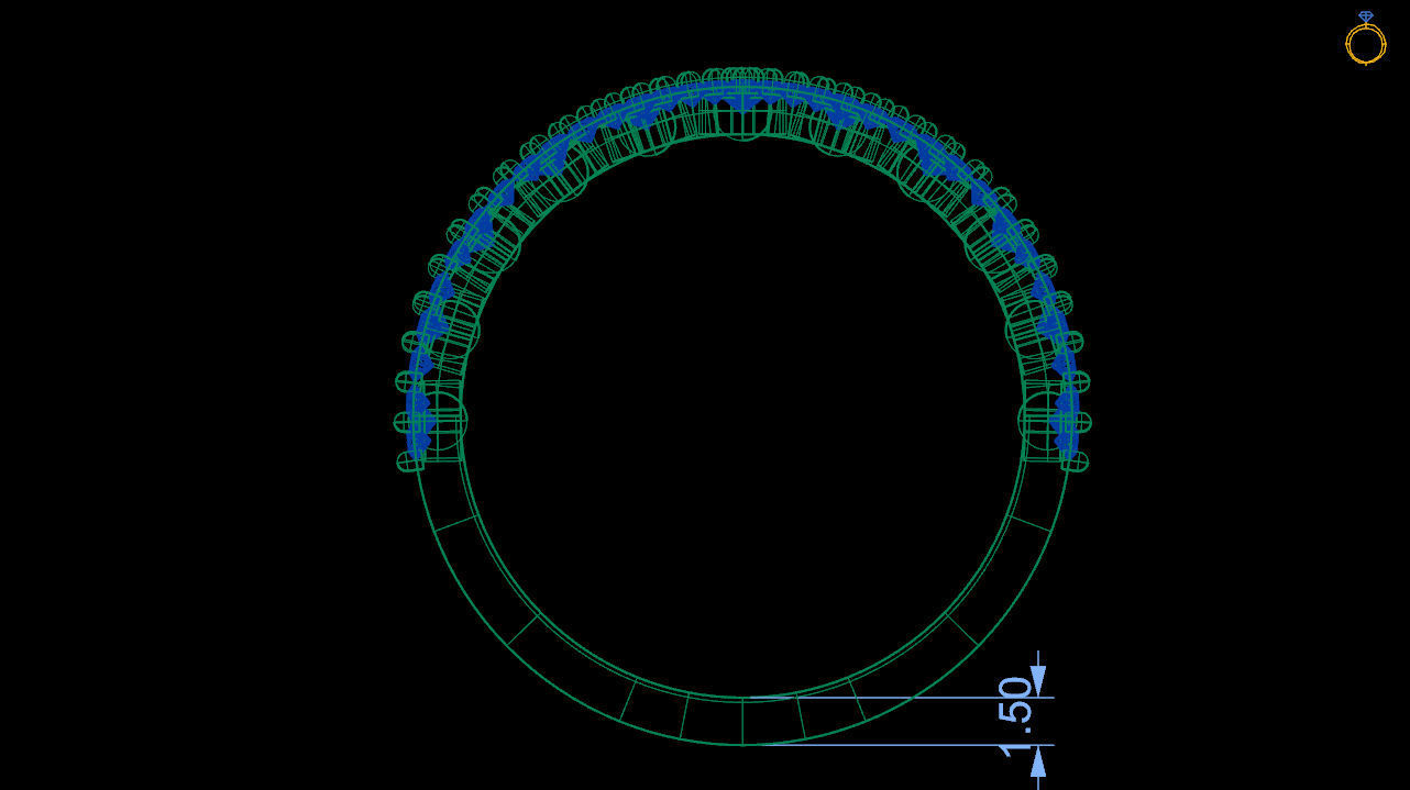 princess wishbone ring    stl file 3D print model_3