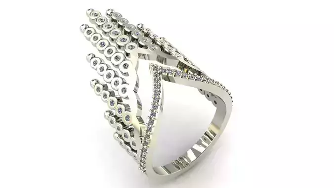 princess wishbone ring    stl file