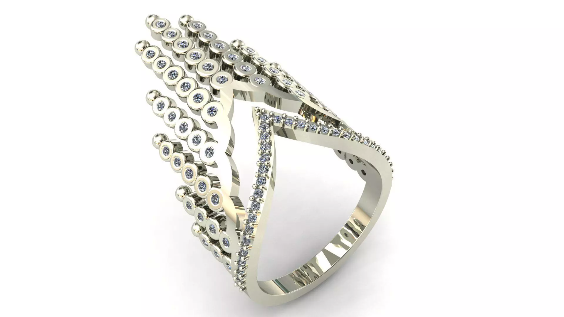 princess wishbone ring    stl file 3D print model_0