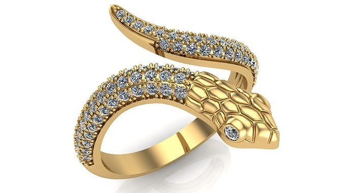 snake ring  stl  file 3D print model