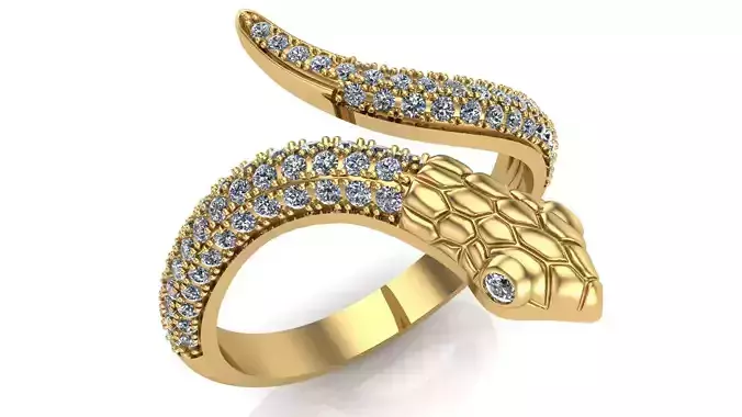 snake ring  stl  file 3D print model