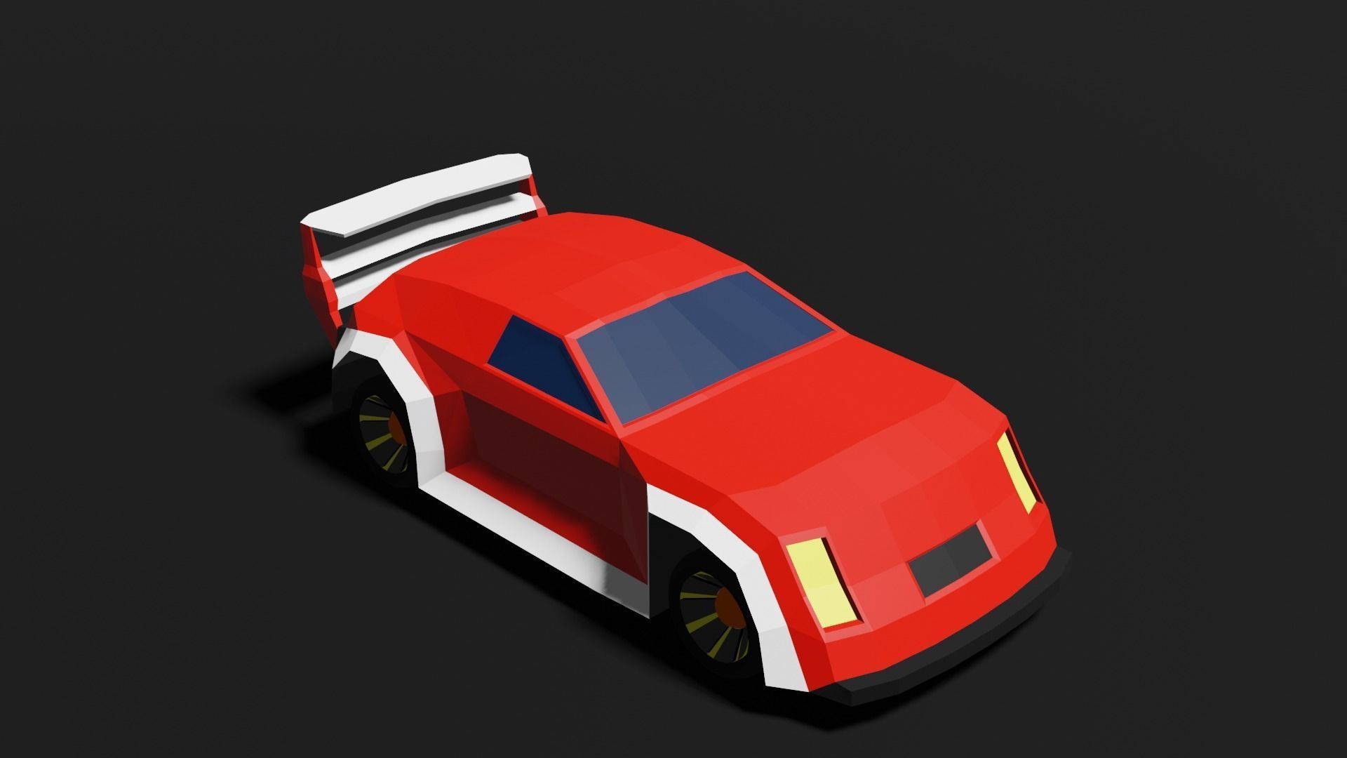 Low Poly 3D Car Models ready to race Low-poly 3D model_16