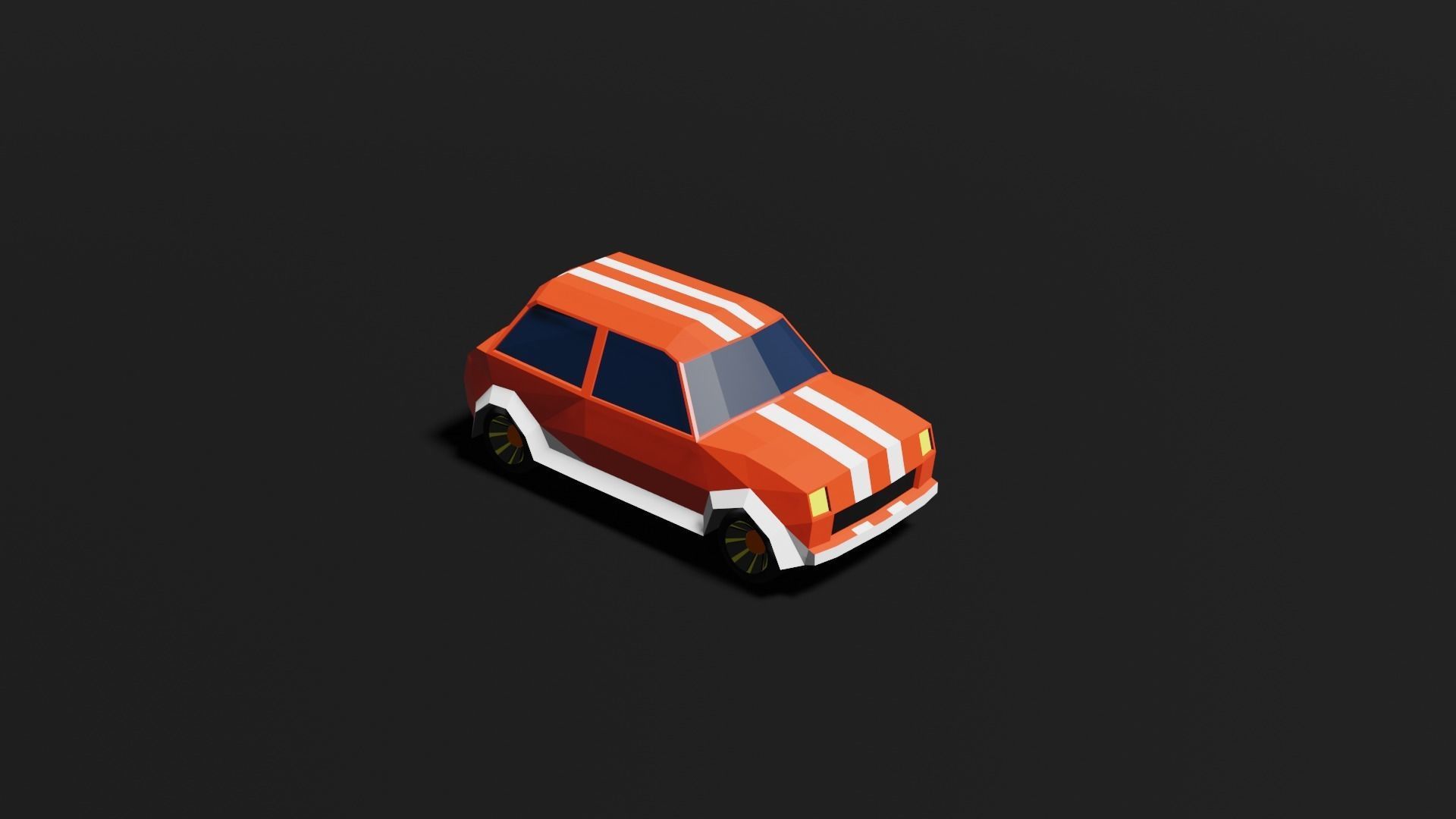 Low Poly 3D Car Models ready to race Low-poly 3D model_15