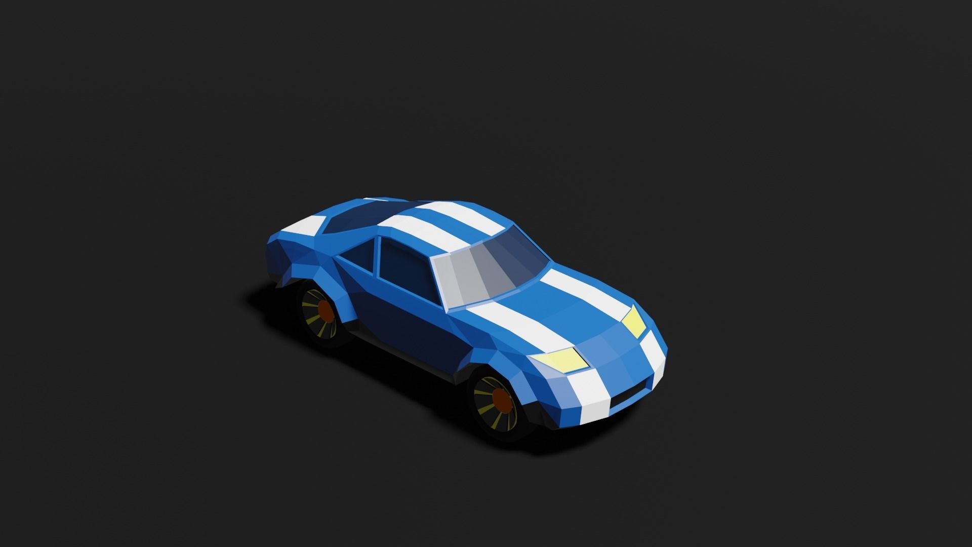 Low Poly 3D Car Models ready to race Low-poly 3D model_14
