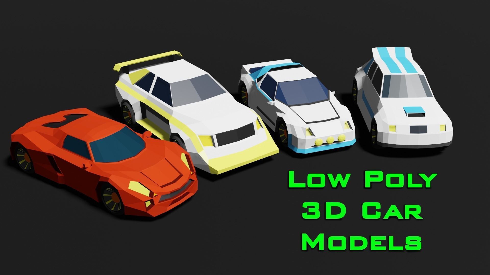 Low Poly 3D Car Models ready to race Low-poly 3D model_23