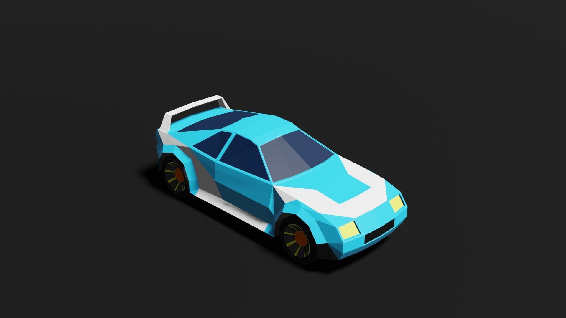 Low Poly 3D Car Models ready to race Low-poly 3D model_17