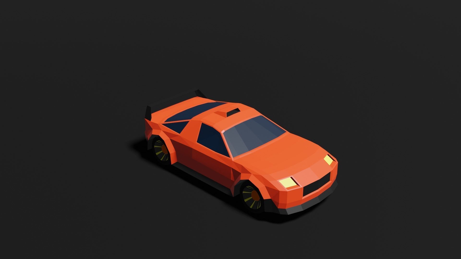 Low Poly 3D Car Models ready to race Low-poly 3D model_11