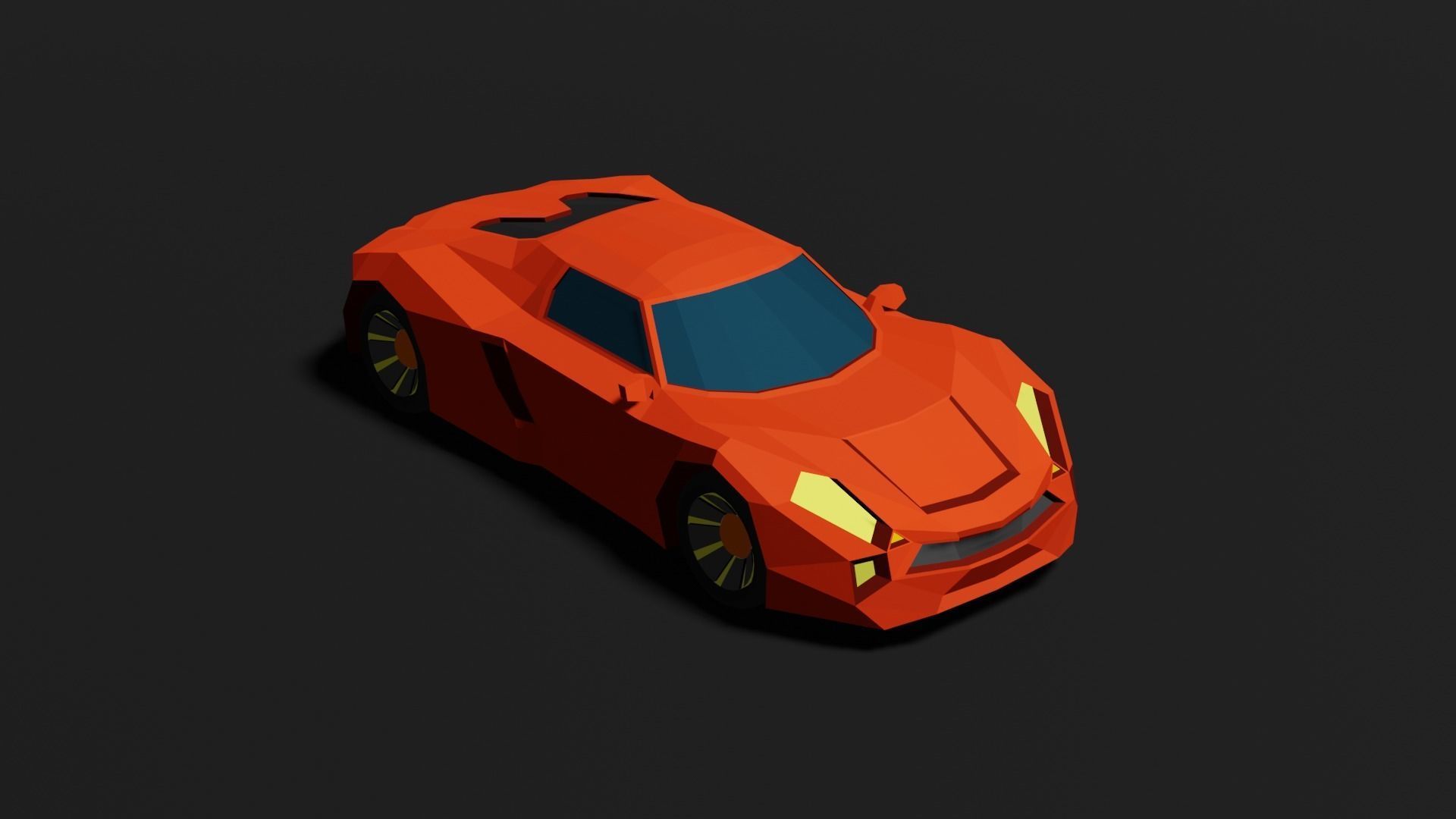 Low Poly 3D Car Models ready to race Low-poly 3D model_26