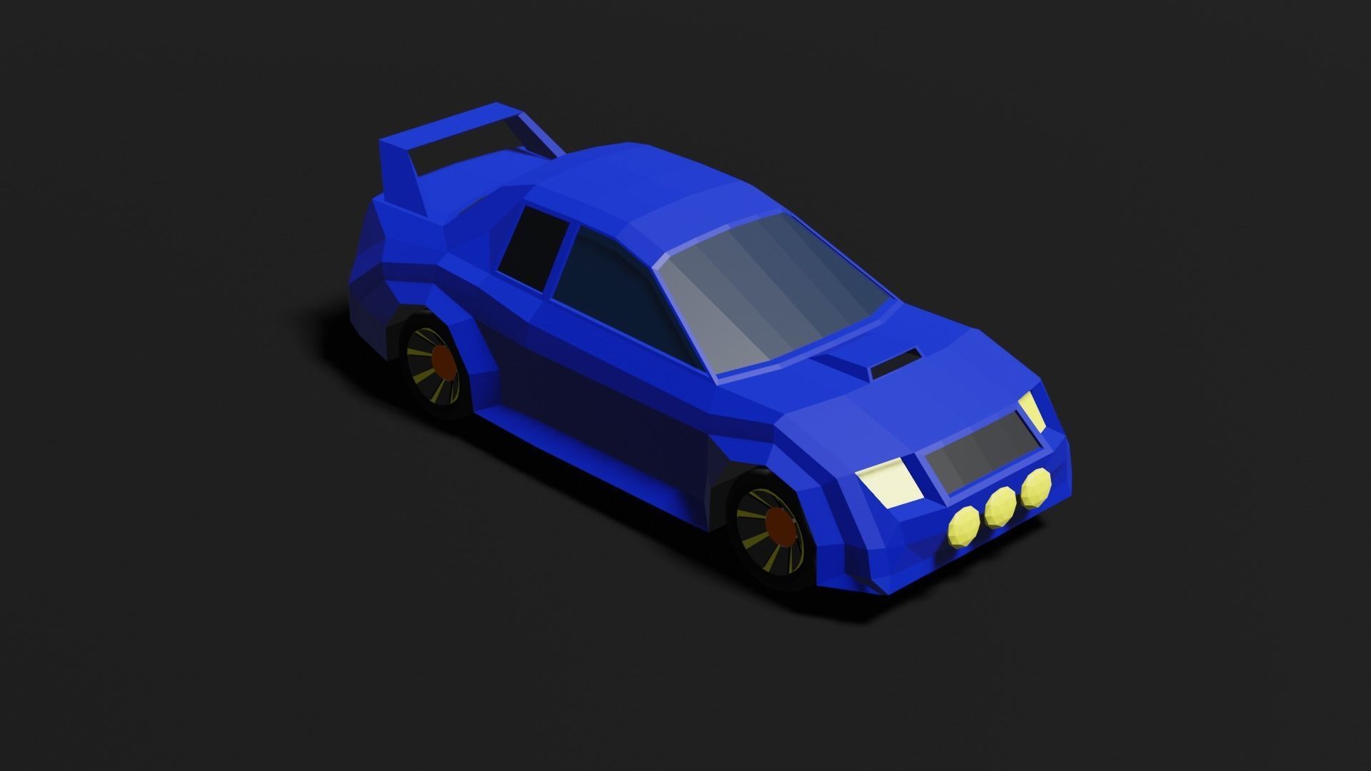 Low Poly 3D Car Models ready to race Low-poly 3D model_29