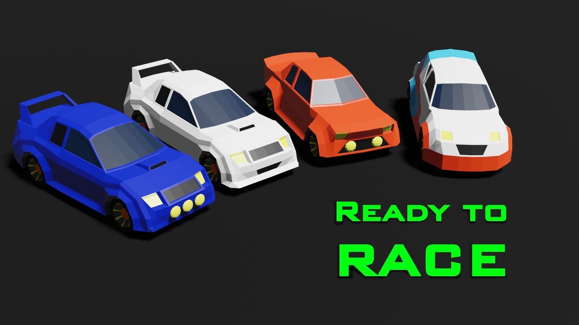 Low Poly 3D Car Models ready to race Low-poly 3D model_24