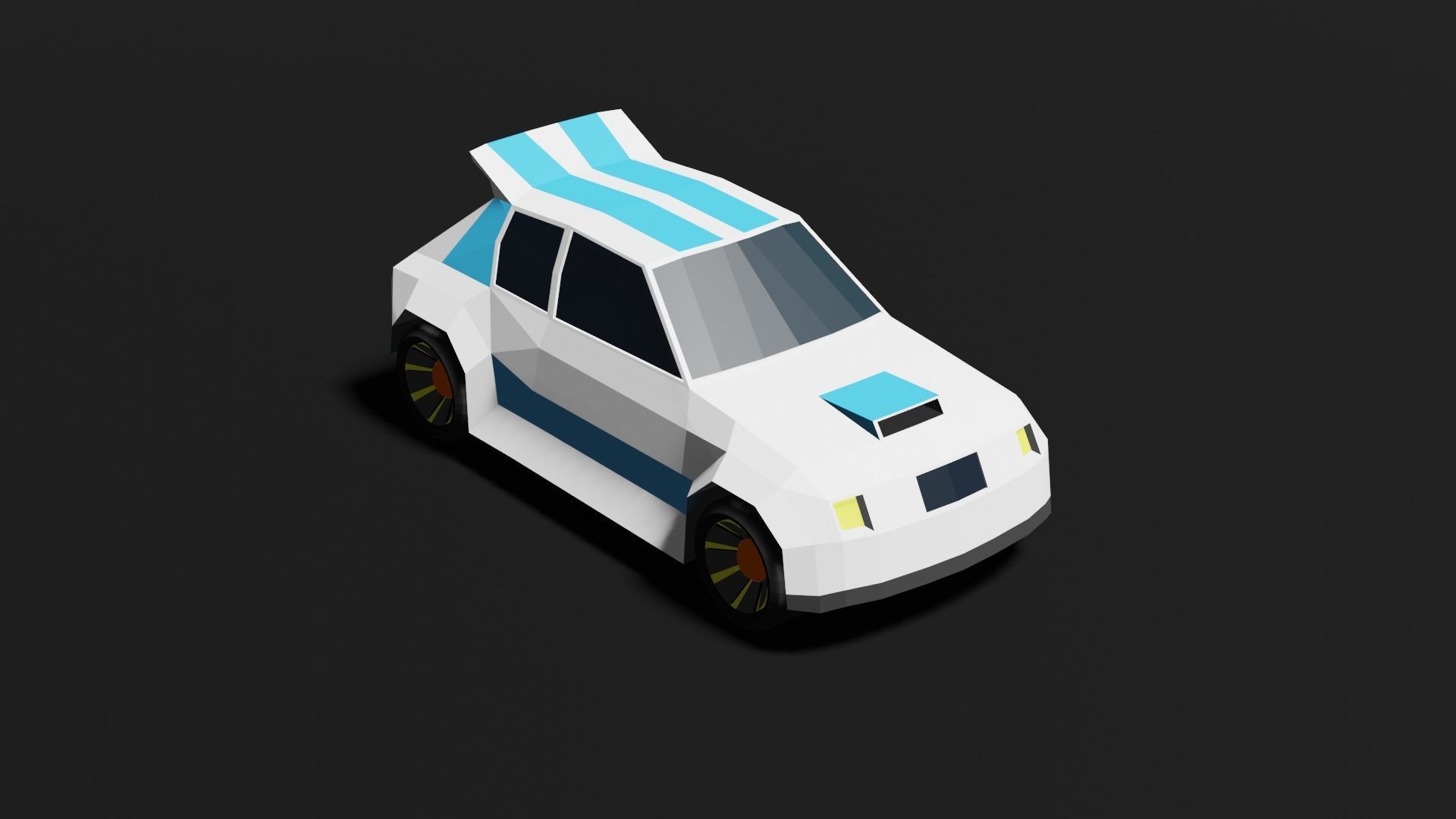 Low Poly 3D Car Models ready to race Low-poly 3D model_27